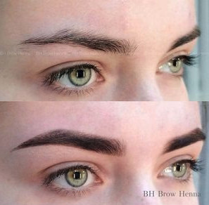 Henna_cejas_2 Diseño de cejas antes y después del tratamiento de henna